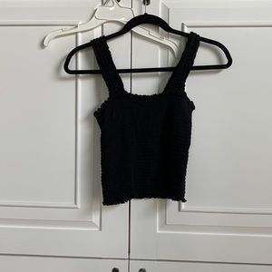 Black crop top